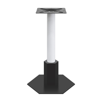 Socle de table en métal OEM, designs variés, finition grain de bois/doré/noir, support de table commercial pour café et restaurant, vente en gros