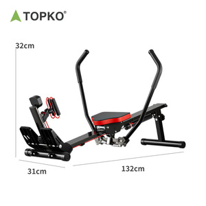 เครื่องกรรเชียงบกคุณภาพสูง TOPKO แบบสองใบพาย สำหรับใช้ในเชิงพาณิชย์และที่บ้าน เหมาะสำหรับการฝึกคาร์ดิโอ ฟิตเนส และการออกกำลังกายในยิม - Product Image 4