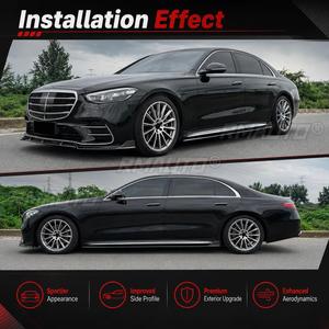 สตาร์นาฟ สำหรับรถยนต์เมอร์เซเดส-เบนซ์ เอส-คลาส W223 AMG Line ปี 2021+ อุปกรณ์ตกแต่งรถยนต์ สเกิร์ตข้าง สปอยเลอร์ ตัวต่อสเกิร์ตข้าง - Product Image 6