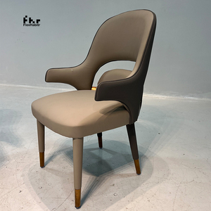 Luxury Modern Contemporary Hollow <b>Back</b> Dining <b>Chair</b> Mixed Material Fully Upholstered for Outdoor Hotel School Commercial Use - Product Image 3
