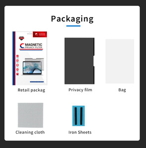 Có Thể Tháo Rời Màu Đen Riêng Tư Lọc Chống Gián Điệp Chống Lóa Bảo Vệ Màn Hình 13.3Inch 16/10 Riêng Tư Màn Hình - Product Image 5