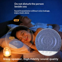 Haut-parleur oreiller à conduction osseuse BT 5.4, boîte à sons pour sommeil privé avec contrôle de minuterie pour étudiants, dortoir, bureau, sieste, bruit blanc