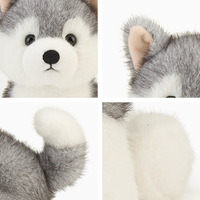 Peluche tendance et adorable Husky chiot ultra douce, collection tendance, taille ajustable, cadeau parfait, vente en gros