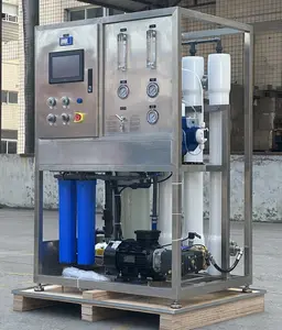 Peralatan osmosis terbalik, desalinasi air laut dua tahap, tanaman RO air minum perahu desalinator penyaringan ganda