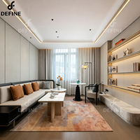 Meubles d'hôtel sur mesure de haute qualité pour chambre à coucher moderne, suite d'hôtes, ensemble complet de meubles de chambre d'hôtel de luxe 5 étoiles