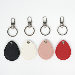 Promotional Real Leather <b>Key</b> <b>Ring</b> Holder Pu Leather Rectangle Keychain Lanyard for <b>Bag</b> Pendant - Product Image 4