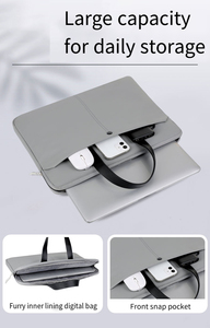 Không thấm nước máy tính xách tay túi chống xước Trọng lượng nhẹ PU Túi máy tính cao cấp túi văn phòng di động - Product Image 2