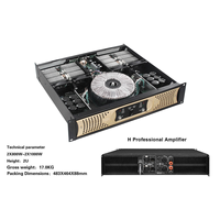 Amplificateur de puissance de classe H à deux canaux Système de son professionnel Audio professionnel 2*2200W 8OHM