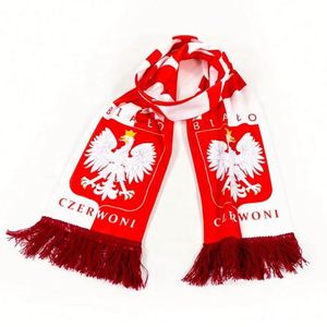 Écharpe de supporter de football personnalisée avec logo du club, en polyester tricoté, pas cher - Product Image 4