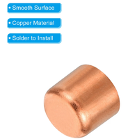 Bouchon d'extrémité de tuyau en cuivre ID, filetage NPT, tête hexagonale, raccord à souder, plomberie, CVC, climatisation