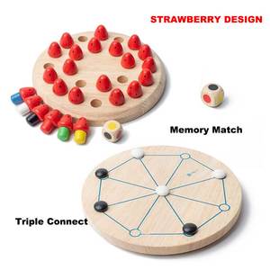Nhận thức khả năng học tập đồ chơi Montessori giáo dục đồ chơi bằng gỗ bộ nhớ phù hợp với thanh cờ vua màu trò chơi hội đồng quản trị cho trẻ em - Product Image 6