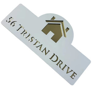 Targhetta per indirizzo in acrilico con taglio Laser 2D plat Lucite porta porta porta porta porta con segno di segno - Product Image 3