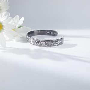 Gelang tembaga halus Bangle energi kesehatan terapi penyembuhan magnetik perhiasan Fashion Aksesori - Product Image 5