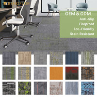 Dalles de moquette antidérapantes ignifuges de haute qualité OEM ODM ASTM E84 Classe A EN13501-1 100% nylon