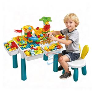 SamToyCn Custom Multi funzione mattoni scorrevoli pista giocattoli da tavolo da gioco assemblare tavolo da gioco per bambini - Product Image 1