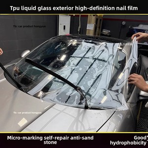 طبقة حماية شفافة من البولي يورثين الحراري مضادة للرمال من الأحجار المقاومة للماء والمضادة للضوء من الزجاج ، درع حماية للسيارة مقاوم للانفجار - Product Image 6