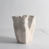Jarrón de Cerámica de Alta Gama al por Mayor, Moderno, Floral, Hecho a Mano, Personalizado, Accesorios de Decoración de Interiores para Mesa, para Bodas