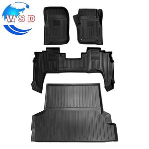 Alfombrillas antideslizantes de TPE para coche WSD para <span class=keywords><strong>Land</strong></span> <span class=keywords><strong>Cruiser</strong></span> LC71 / LC76 / LC79 2023 + alfombrilla <span class=keywords><strong>interior</strong></span> impermeable para maletero trasero insípido - Product Image 5