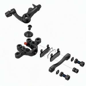 BB8 BOLIDS Frein à disque mécanique en alliage d'aluminium pour roue avant, noir, pour vélos BMX et VTT multi-vitesses - Product Image 3