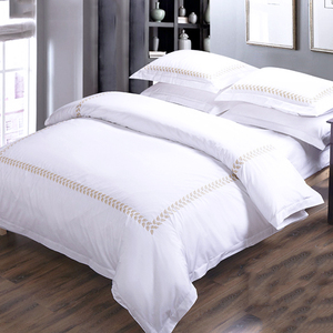 Formato su misura bianco 60*40 s raso di cotone 100% hotel bianco biancheria da letto copertura della trapunta - Product Image 3