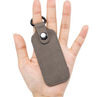 Soporte de accesorios digitales Funda de cuero genuino para unidad flash USB Llavero Funda protectora U Disco Organizador Bolsa