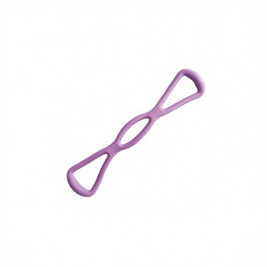 Purple TPE Figure-Eight Resistance <b>Exercise</b> <b>Band</b> - Product Image 3