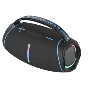 Dispositivos de tecnología de etiqueta privada personalizados listos para enviar altavoces portátiles LED con mango activado por sonido de iluminación RGB-sin marca - Product Image 1