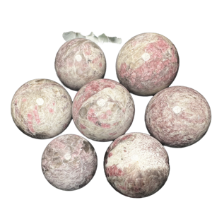Kindfull Hot Sale Healing Stones Natural <b>Crystal</b> Craft Polished Feng Shui Energy Pink Tourmaline Sphere for Holiday Decoration - Product Image 2