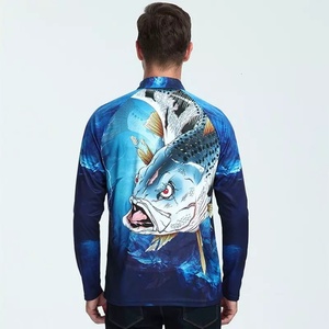 เสื้อโปโลตกปลาแขนยาวผู้ชาย ป้องกันรังสียูวี ติดกระดุม ปกคอพับได้ ผลิตจากโพลีเอสเตอร์ - Product Image 6