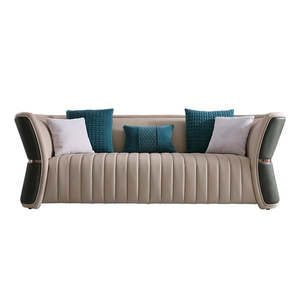 Set di <span class=keywords><strong>Divani</strong></span> Reclinabili di Lusso, Arredamento per Soggiorno, Divano Componibile Moderno <span class=keywords><strong>in</strong></span> Pelle - Product Image 6