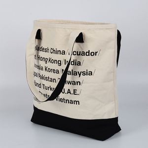 Venta de Fábrica, Bolsas de Lona Personalizadas con Logotipo, Económicas y Ecológicas para Compras, Bolsas de Mano de Lona para Chicas - Product Image 3