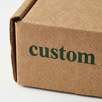Boîte d'expédition en carton ondulé de 2 mm, écologique, en matériaux recyclés, avec logo personnalisé