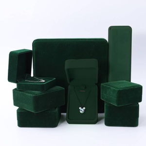 Wholesale Luxury Velvet Rectangle Jewelry Storage <b>Case</b> for Necklaces Bangles Customizable Luxury Jewelry Boxes - Product Image 3