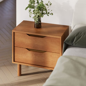 Gabinete de almacenamiento modular de 2 cajones de madera maciza Simple Boori, sala de estar debajo de la Mesa, <span class=keywords><strong>escritorio</strong></span> y cómoda - Product Image 5