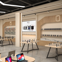 Design d'intérieur de boutique pour accessoires de téléphonie mobile, comptoir d'exposition de téléphones portables de haute qualité