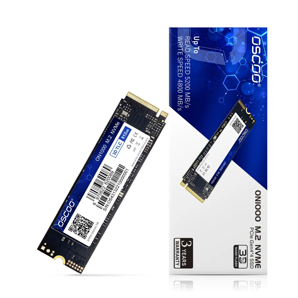 OSCOO 256GB 512GB 1TB 2TB SSD unità a stato solido ad alta velocità per PC Game M.2 PCIE GEN4.0 * 4 3D TLC NAND pci-e NVME SSD