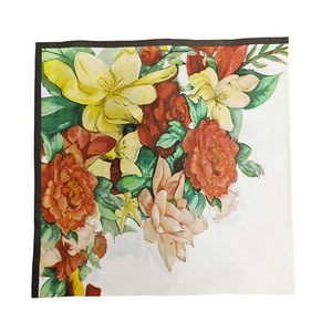 Printed Floral Paper Napkins 330mm Square Themed Party High End Restaurant Disposable Napkins - Product Image 5