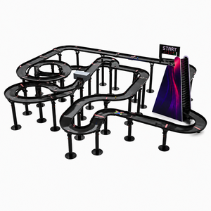 Circuit de jeu de course de billes en marbre personnalisé OEM avec élévateur de billes automatique, aire de jeux interactive modulaire multi-niveaux, ensemble complet - Product Image 3