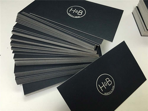 Biglietti di ringraziamento personalizzati di lusso, spessi, colorati, con stampa logo, laminazione opaca, goffratura e finitura manuale - Product Image 6