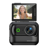 Caméra d'action 4K LK018 avec écran rotatif de 2,0 pouces, capteur CMOS grand angle de 140 degrés, prise en charge de la carte MicroSD - Caméra de vlogging sportive