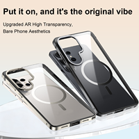 Étui magnétique en métal aluminium de qualité supérieure pour Samsung Galaxy S26 Series, coque ultra-fine transparente anti-rayures