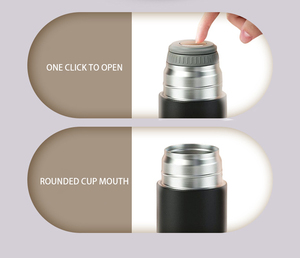 Termo de acero inoxidable con logotipo personalizado, botella de agua de lujo con 2 tazas de agua fría y caliente, juego de regalo - Product Image 5