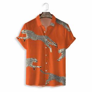 Chemises hawaïennes à manches courtes, panthère noire personnalisée, pour hommes, imprimé tendance, couleurs rose, de plage, col en V, nouvelle collection 2020 - Product Image 5