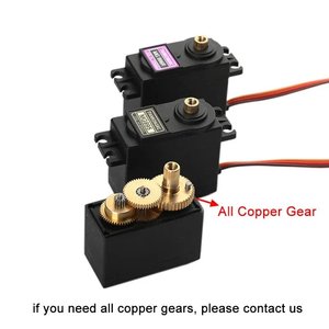 Micro-servo en métal MG996R, moteur à courant continu à balais, 13 kg/cm, 180° ° /360 °   Optionnel pour robot, hélicoptère RC, bateau RC, mini FPV UAV - Product Image 6