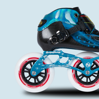 EACHkids Chaussures de patin à roulettes professionnelles à 3 roues en ligne en fibre de carbone pour enfants Taille pour adolescents Cadre en aluminium Roues en alliage PU