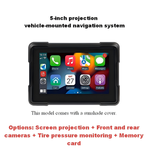<span class=keywords><strong>Cam</strong></span>éra de tableau de bord pour <span class=keywords><strong>moto</strong></span> à double objectif 1080P avec moniteur CarPlay sans fil et capteur de pression des pneus TPMS pour les longues distances - Product Image 1