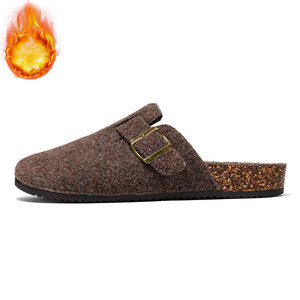 Chaussures en <span class=keywords><strong>feutre</strong></span> de haute qualité pour hommes et femmes, <span class=keywords><strong>mules</strong></span> et mocassins d'intérieur et d'extérieur avec semelle intérieure confortable en liège - Product Image 6