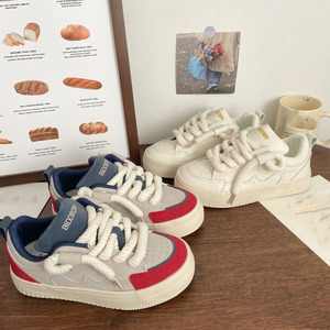 Nouvelles chaussures blanches à lacets respirantes de haute qualité, décontractées et portables, à semelle épaisse, pour femmes - Product Image 5