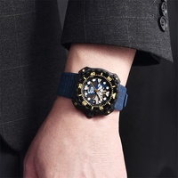 Montre Homme Automatique Pagani Design YN009 en Acier Inoxydable, Saphir, Mécanique Japon NH35, Étanche 200M, Plongée, Camouflage