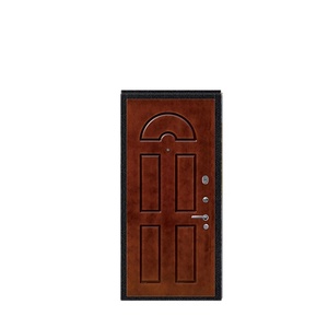 Portes blindées modernes en acier et bois avec finition de surface pour appartements, destinées au marché russe - Product Image 1